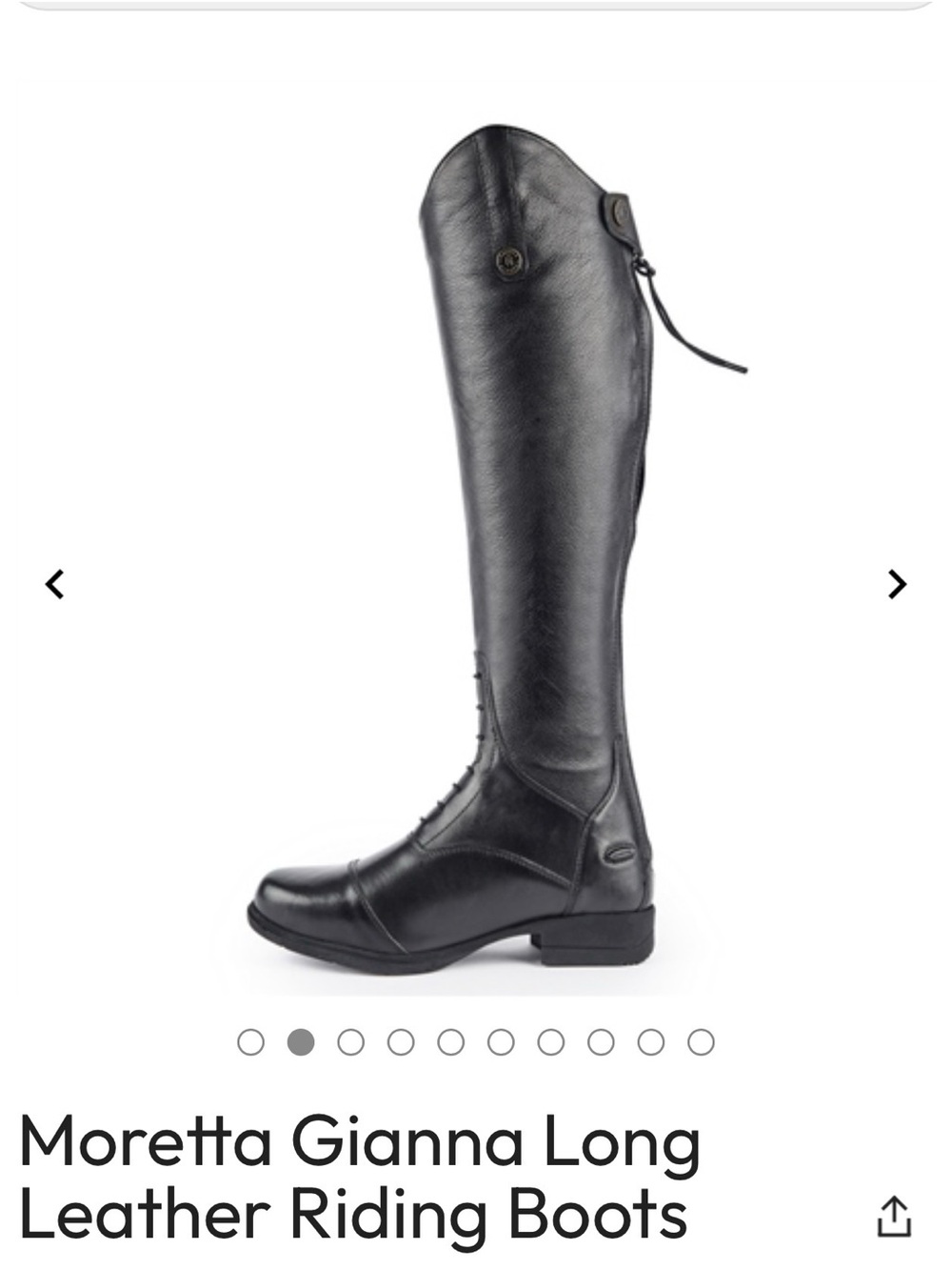 Gianna Long Leather Riding Boots - Brown